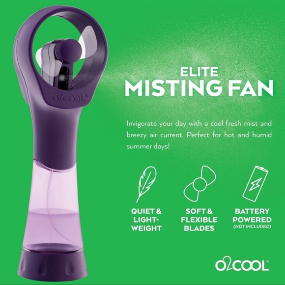 O2COOL deluxe handheld  misting fan pink - Picture 5 of 7